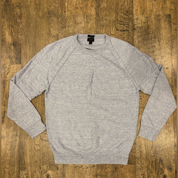 J. Crew Sweaters - J. Crew Heathered Blue Knit Top, 100% Cotton (M)